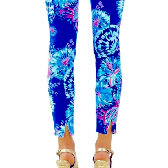 NWT 148.00 LILLY PULITZER KELIANI PANTS GYPSEA GIRL DEEP INDIGO. - Picture 5 of 7
